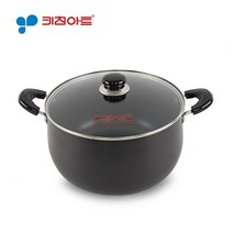 키친아트 쥬노블랙 경질 냄비 곰솥냄비 28cm, 블랙