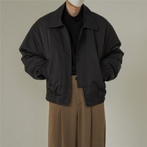 남성 봄 가을 캐주얼 카라 지퍼 숏 긴팔 자켓