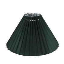GHSHOP 현대 Pleated 전등 갓 천으로 조명 액세서리 교체 노르딕 스타일 장식 E27 E14 카페 거실 침실 장식, 옷감, 짙은 녹색