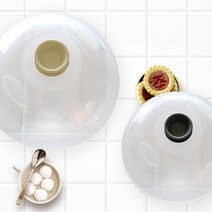 전자렌지 뚜껑 그릇 전자레인지 덮개 푸드커버 2개세트, 그레이+아이보리
