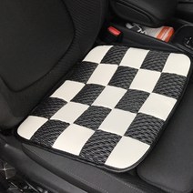 언제나말금 차량용 에어메쉬 통풍 방석 시트 쿠션 여름용 메쉬, 체크