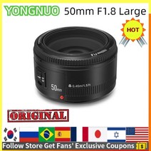 YONGNUO 대형 조리개 자동 초점 카메라 렌즈 슈퍼 보케 효과 캐논 EOS 70D 5D3 DSLR 4 용 YN50mm F1.8, 01 Canon EF F1.8