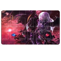 Sabermaster Card Rubber yugioh Mat Duel Gaming Competition Pad Binder Deck 23.6x13.7in (Sky Striker, Vampire Vamp