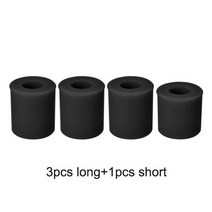 3D 프린터 부품 고온 실리콘 솔리드 스페이서 핫 베드 레벨링 칼럼 3pcs Long + 1PC CR-10/ CR10S Ender-3, 1 set, Black