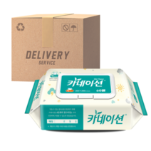 카네이션 플레인 물티슈 60매 6팩 (초록)