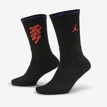 나이키 - 조던 플라이트 X 자이언 크루 삭스 (CU7914-010) 농구 양말, 22 (S 21~24cm)