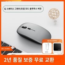 Xiaomi 무선 마우스 Bluetooth Dual -Mode 조용한 게임 사무실 노트북 Dell Basne Lenovo에 적합합니다., Deep Space Grey/Bluetooth Dual