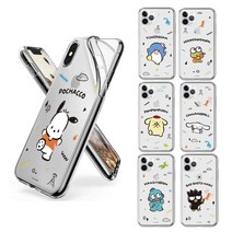 엘마 아이폰14프로 공룡 푸린 케로피 한교동 캐릭터 디자인 투명 젤리케이스