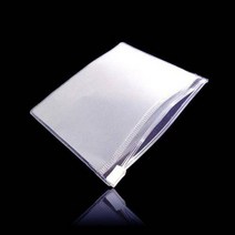 주방잡화 두꺼운 반투명 PVC 지퍼백 파우치 24cmX15cm 100매, 1