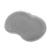 풋브러쉬 각질 제거 샤워 문지름 뒤 브러시 욕실 미끄럼 방지 목욕 매트 등 마사지 실리콘 발 세척 바디 청소 도구, [03] C