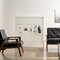 듀크 철재파티션 II, 타공[모던화이트]_T 1200-1200 H