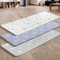 모던 심플 디자인 생활방수 양면 주방매트 120X70 키틴매트 주방용발매트, 젤리빈부엉이 12T 중