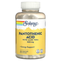 솔라레이 판토텐산 비타민 B5 500mg 250캡슐, 1개, 기본