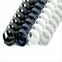 가월 플라스틱제본링 28mm 50개입(200매) 타원형 흰색