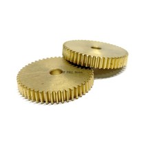 정밀 0.6M 50T 5mm 플랫 구리 평 기어, 01 1 Piece 50 Teeth_01 5mm