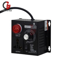 모터 컨트롤러 속도조절기 모터 속도 컨트롤러 4000w eu 전압 조정기 휴대용 온도 속도 가변 전압계 220v 온도 표시기, 없음
