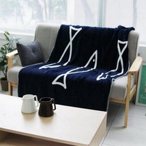 양면 극세사 물고기 담요 포근 이불 차량 학교 무릅담요 포근한 양털담요