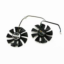 조텍 Zotac GTX950 970 750TI 760 Thunderbolt HA DIY 그래픽 카드 교체 팬 2 피스, [01] 금, 01 금