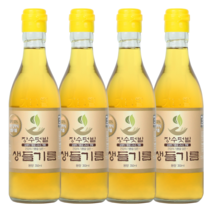 장수텃밭 아침에 한숟갈 건강 생들기름 350ml, 4개