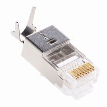 SREXACT 네트워크 크리스탈 플러그 차폐 Cat6A 슈퍼 카테고리 6 기가비트 RJ45 5, 02 Crystal Jack_0 PCS