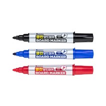 라인플러스 클린 보드마카 파랑, 3개