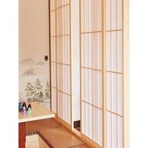 슬라이딩도어 일본식 거실 중문 한옥 나무 미닫이문, 단단한 나무 격자 문