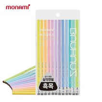 모나미 바우하우스 삼각지우개연필 파스텔 12입, 2개, 파스텔 지우개연필 B