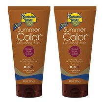 바나나보트 섬머 컬러 셀프 태닝 로션 딥 다크 컬러, 177ml, 2개
