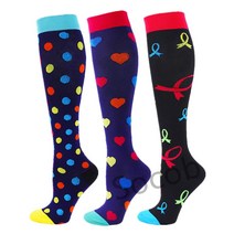 3 쌍팩 압축 양말 여성 남성 무릎 높이 30mmhg 스포츠 양말 부종 당뇨병 정맥류 러닝 양말 도매, 에스엠, [22] 10-15-23