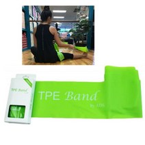 [ADS]TPE Band/2M/유어샵/엑서사이즈밴드/성인발레/요가/필라테스/발레핏/홈트/세라밴드/라텍스프리/무용과/키즈발레, 그린(Medium)