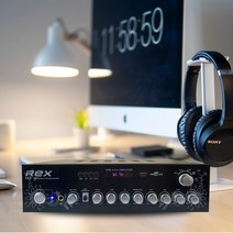 REX REX-204 매장-카페앰프 미니앰프 4CH 320W, REX-204블랙