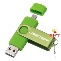 JASTER-USB 2.0 스마트 폰 안드로이드 OTG USB 플래시 드라이브 펜 메모리 스틱 4GB 8GB 16GB 32GB, 03 Green_04 32GB