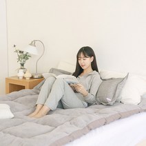 두껍고 푹신한 사계절 양면 토퍼 (4 SIZE) 면