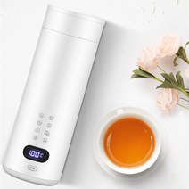 휴대용 분유 포트 미니 전기 드립포트 스텐 포트기, 흰색(디지털 모델) 덮개가 없습니다