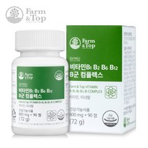 팜엔탑 B군 콤플렉스 90정 비타민 B1 B2 B6 B12