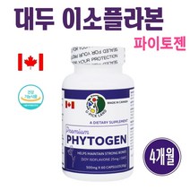 식약처 파이토젠 식물성 에스트로겐 대두 이소플라본 갱년기 여성 호르몬 영양제 보충제 레이디스 소이이소플라본 효능 추천 캐나다 PHYTOGEN, 2개, 30캡슐
