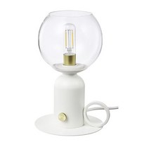이케아 ASKMULLER 오스크물레르 탁상스탠드 화이트 24cm 605.093.59