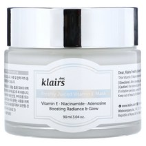 Dear Klairs 프레시 주스 비타민E 뷰티 마스크 90ml(3.04oz), 3.04 온스