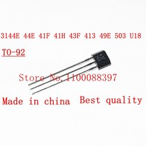 음성식별 10 PCS/LOT 3144E 44E 41F 41H 43F 413 49E 503 U18 TO-92 홀 효과 센서 스위치, 44E