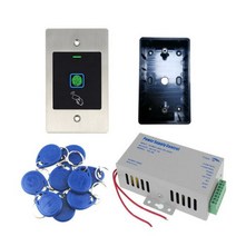 지문인식 금속 방수 실외용 임베디드 생체 지문 액세스 컨트롤러 독립형 RFID 카드 도어 제어 시스템, [05] with power