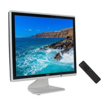 차량용DMB 고화질 캠핑카 소형 15인치 TV 모니터 5포트 HDMI BNC USB, 01 블랙 화이트 테두리