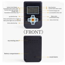 전문가용Geiger Counter Nuclear / Electromagnetic Radiation Detector Personal Dosimeter Gamma LCD Tes, 01 그레이 블랙