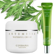 쑥 37% 수분 크림+당근아이크림 [민감성피부], 1세트