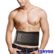 Foryou2783 블랙 허리보호대 게르마늄 토르말린 함유 아대 복대 밴드 찍찍이 지지대, 상세페이지 참조3