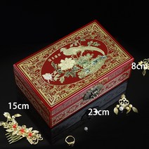 나전칠기 나전칠기보석함 Jinpingyao Tuiguang 칠기 자개 결혼 선물 지참금 상자 선물 상자와 같은 무형 문화 유산, R-와인 레드 박스 아이싱 온더케이크