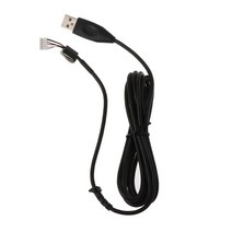 내구성 USB 소프트 마우스 케이블 라인 교체 와이어 Logitech G402 마우스, 검은 색