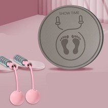 실내 점프 로프 매트 충격 흡수 방음 가정 두꺼운 피트니스 특수 미끄럼 방지 스포츠 음소거 전문 요가 매트, 와인 레드 [직경 60cm] +, 6mm(초보자)