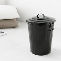 철 메탈 뚜껑 덮개있는 휴지통 수납함 보관함