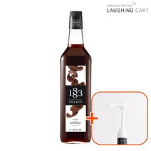 [러핑카트] 1883 초콜릿 시럽 1000ml + 1883 범용 시럽펌프(화이트), 1L