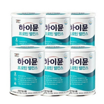 일동후디스 하이뮨 프로틴 밸런스 단백질 파우더 건강기능식품 스푼증정, 6캔, 304g